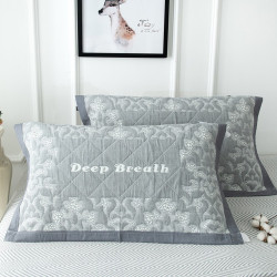 枕巾純棉一對裝2025新款家用紗布夏季加大枕頭墊巾蓋男生