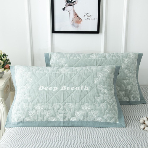 枕巾純棉一對裝2025新款家用紗布夏季加大枕頭墊巾蓋男生