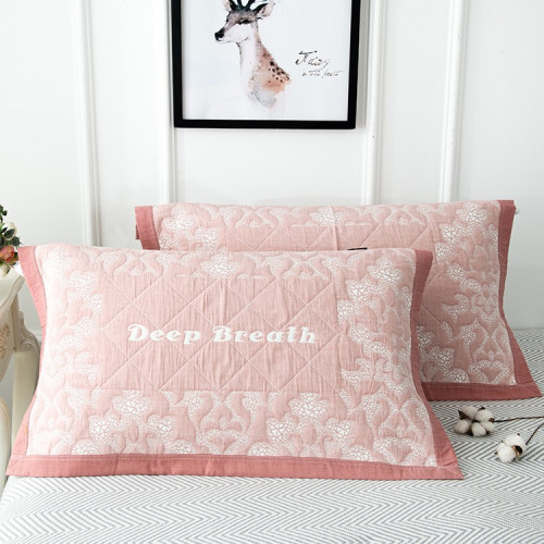 枕巾純棉一對裝2025新款家用紗布夏季加大枕頭墊巾蓋男生