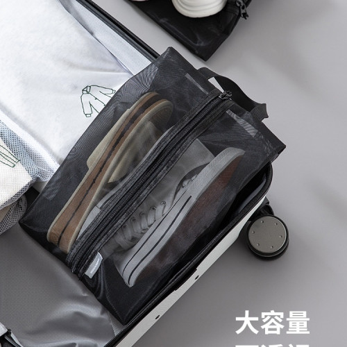 鞋子收納袋手提鞋袋運動球鞋包旅行可攜式可視大容量防塵收納包 鞋子收納袋手提鞋袋運動球鞋包旅行可攜式可視大容量防塵收納包