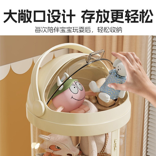 娃娃收納桶毛絨玩具收納大容量透明圓柱筐裝玩公仔偶的整理箱 娃娃收納桶毛絨玩具收納大容量透明圓柱筐裝玩公仔偶的整理箱