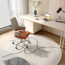 圓形地毯臥室電腦椅子保護地墊客廳轉椅地板墊子書房搖椅腳墊