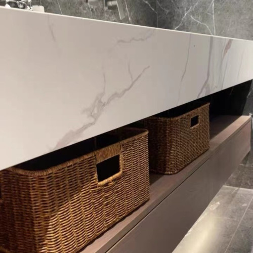 衛生間編織收納筐浴室櫃下雜物收納籃仿藤編中古風儲物籃子可定 衛生間編織收納筐浴室櫃下雜物收納籃仿藤編中古風儲物籃子可定