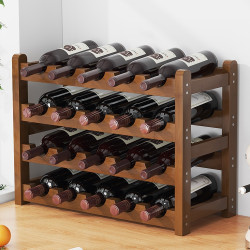 桌面酒架子置物架迷你酒櫃多層酒杯輕奢紅酒葡萄酒擺件架展示