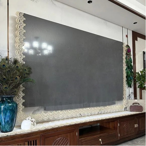 歐式液晶新款電視機掛牆電視防塵蓋蕾絲曲面掛式蓋巾蓋布防塵罩 歐式液晶新款電視機掛牆電視防塵蓋蕾絲曲面掛式蓋巾蓋布防塵罩