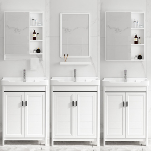 太空鋁落地式浴室櫃洗手盆櫃組合衛生間洗臉盆陽台一體洗漱台面池 太空鋁落地式浴室櫃洗手盆櫃組合衛生間洗臉盆陽台一體洗漱台面池