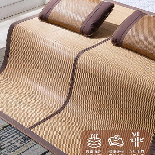 夏季涼蓆竹蓆2025新款可折曡家用床蓆子雙面冬夏兩用草蓆尺 夏季涼蓆竹蓆2025新款可折曡家用床蓆子雙面冬夏兩用草蓆尺