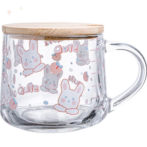 杯子刻度牛奶杯早餐杯可愛微波爐可加熱燕麥杯兒童玻璃女生麥片無 杯子刻度牛奶杯早餐杯可愛微波爐可加熱燕麥杯兒童玻璃女生麥片無