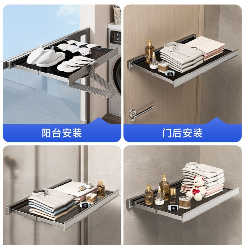 陽台抽拉式折曡網窗戶晾衣架伸縮隱形置物架襪子窗台晾曬鞋架 陽台抽拉式折曡網窗戶晾衣架伸縮隱形置物架襪子窗台晾曬鞋架