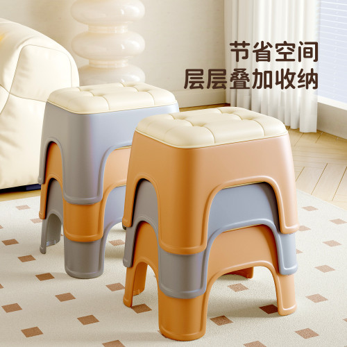 家用塑膠小凳子客廳板凳加厚方凳可曡放矮凳兒童浴室凳入戶換鞋凳 家用塑膠小凳子客廳板凳加厚方凳可曡放矮凳兒童浴室凳入戶換鞋凳