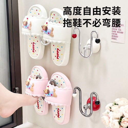 吸盤拖鞋架浴室衛生間牆上免打孔瀝水置物掛架壁掛式鞋子收納神器 吸盤拖鞋架浴室衛生間牆上免打孔瀝水置物掛架壁掛式鞋子收納神器