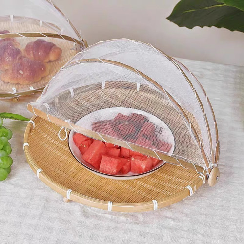 曬東西的乾貨網竹編曬盤曬菜網家用晾曬乾貨曬魚乾防蒼蠅網曬肉 曬東西的乾貨網竹編曬盤曬菜網家用晾曬乾貨曬魚乾防蒼蠅網曬肉