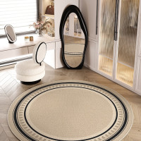 【免運】法式圓形書房轉椅搖椅墊客廳感沙發茶幾毯2025新款電腦轉椅墊