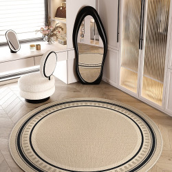 【免運】法式圓形書房轉椅搖椅墊客廳感沙發茶幾毯2025新款電腦轉椅墊