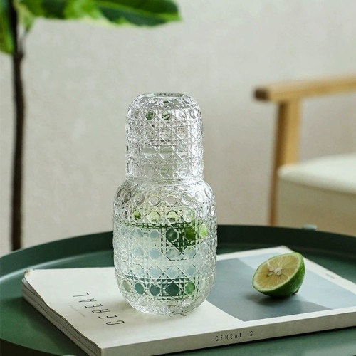 玻璃冷水壺ins風高顔值夏季涼水壺家用帶水杯一人飲泡茶壺套裝無 玻璃冷水壺ins風高顔值夏季涼水壺家用帶水杯一人飲泡茶壺套裝無