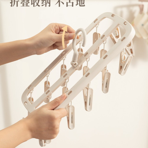 襪子晾衣架晾曬架家用寶寶多夾子多功能晾衣夾掛內衣內褲 襪子晾衣架晾曬架家用寶寶多夾子多功能晾衣夾掛內衣內褲