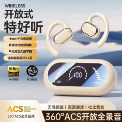 X91掛耳式2025新款藍牙耳機高音質舒適佩戴超長續航數顯通用