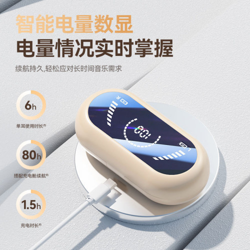 X91掛耳式2025新款藍牙耳機高音質舒適佩戴超長續航數顯通用