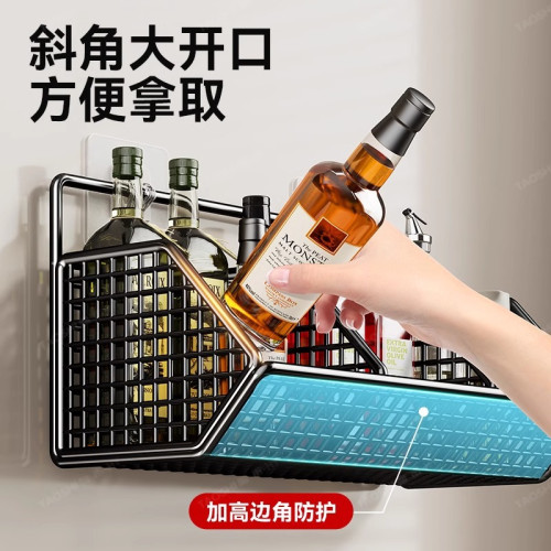 蔥薑蒜收納盒廚房多功能置物架牆掛式菜籃子牆上壁掛收納筐