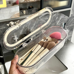 化妝刷收納盒防塵感粉撲美妝蛋晾曬瀝水架散粉腮紅眉筆刷子筒