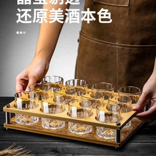 家用感二兩白酒杯套裝輕奢2兩小杯子分酒器飯店商用加厚 家用感二兩白酒杯套裝輕奢2兩小杯子分酒器飯店商用加厚