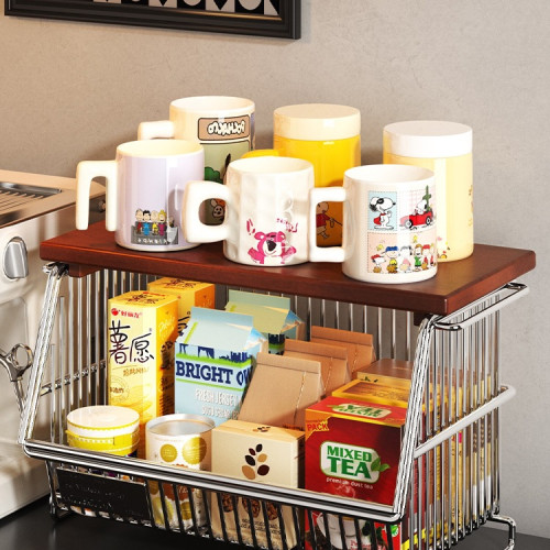 中古桌面零食置物架客廳雜物收納筐玩具儲物盒可移動廚房櫃小推車 中古桌面零食置物架客廳雜物收納筐玩具儲物盒可移動廚房櫃小推車