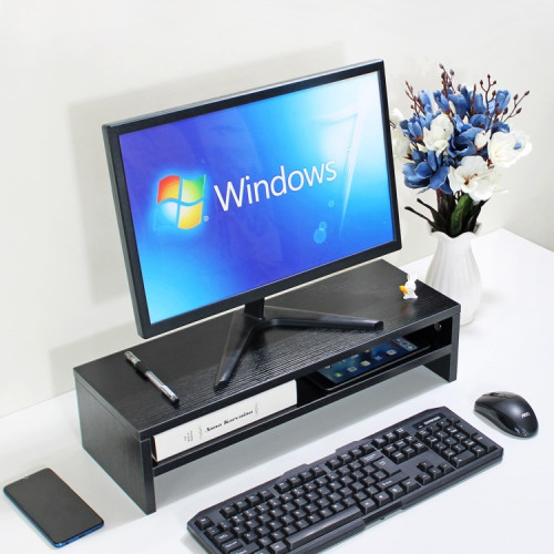 顯示器增高架護頸桌上型電腦底座墊擡高辦公桌上鍵盤收納加長雙層架 顯示器增高架護頸桌上型電腦底座墊擡高辦公桌上鍵盤收納加長雙層架