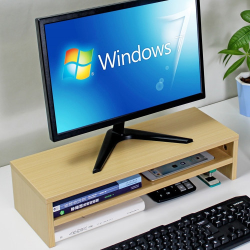 顯示器增高架護頸桌上型電腦底座墊擡高辦公桌上鍵盤收納加長雙層架 顯示器增高架護頸桌上型電腦底座墊擡高辦公桌上鍵盤收納加長雙層架