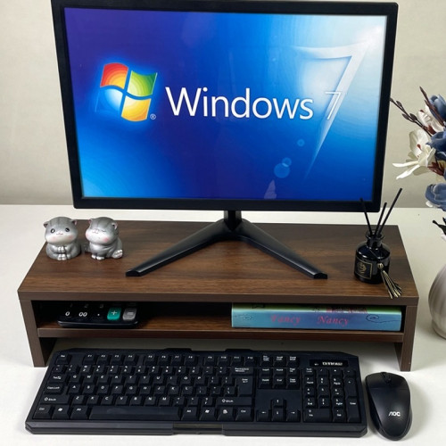 顯示器增高架護頸桌上型電腦底座墊擡高辦公桌上鍵盤收納加長雙層架 顯示器增高架護頸桌上型電腦底座墊擡高辦公桌上鍵盤收納加長雙層架