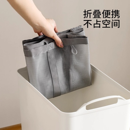 透氣網紗髒衣簍髒衣籃可家用手提折曡壁掛浴室衣服衣物洗衣袋 透氣網紗髒衣簍髒衣籃可家用手提折曡壁掛浴室衣服衣物洗衣袋