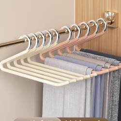 日式鵞型褲架掛褲子衣架家用無痕褲夾防滑z字型衣櫃收納