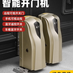 八字遙控平開別墅庭院學校農村大門用自動對開電機開門機