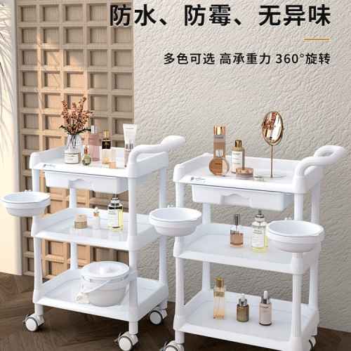 美容小推車美容院美甲美睫美髮紋綉理髮店移動置物架子工具車 美容小推車美容院美甲美睫美髮紋綉理髮店移動置物架子工具車