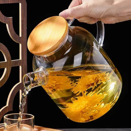 玻璃泡茶壺耐高溫大容量煮茶壺茶具套裝家用花茶壺冷水壺涼水壺無 玻璃泡茶壺耐高溫大容量煮茶壺茶具套裝家用花茶壺冷水壺涼水壺無