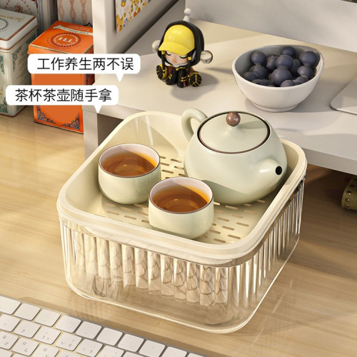 工位一人茶盤小茶具辦公室泡茶過濾桶小型瀝水年輕人的茶托盤 工位一人茶盤小茶具辦公室泡茶過濾桶小型瀝水年輕人的茶托盤