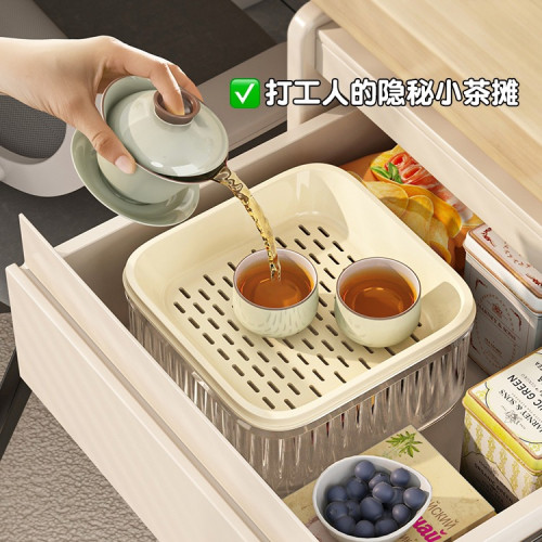 工位一人茶盤小茶具辦公室泡茶過濾桶小型瀝水年輕人的茶托盤 工位一人茶盤小茶具辦公室泡茶過濾桶小型瀝水年輕人的茶托盤