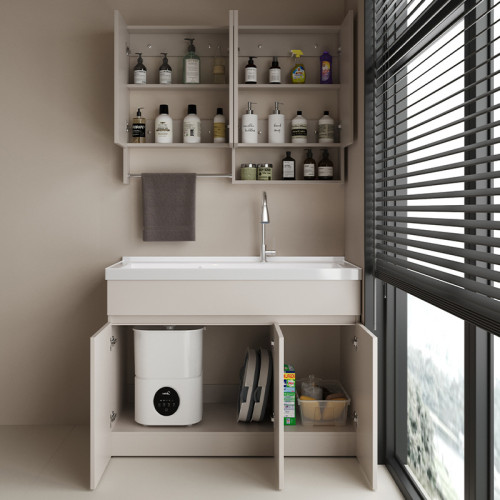 蜂窩鋁陽台洗衣機一體櫃組合帶搓衣板洗衣櫃石英石洗衣池台盆單獨 蜂窩鋁陽台洗衣機一體櫃組合帶搓衣板洗衣櫃石英石洗衣池台盆單獨