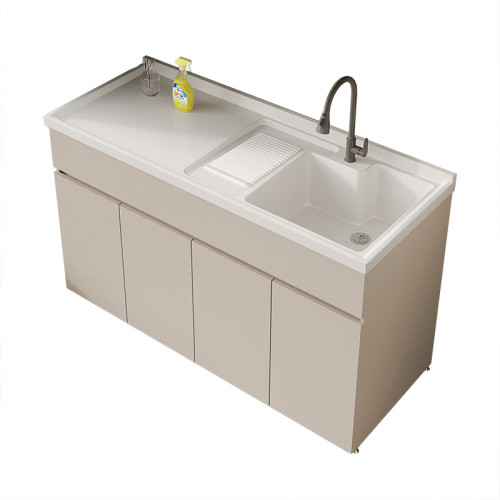 蜂窩鋁陽台洗衣機一體櫃組合帶搓衣板洗衣櫃石英石洗衣池台盆單獨 蜂窩鋁陽台洗衣機一體櫃組合帶搓衣板洗衣櫃石英石洗衣池台盆單獨