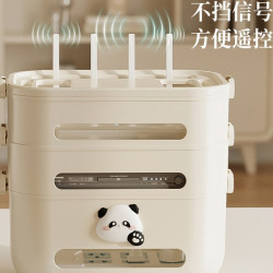 wifi路由器收納盒子光貓寬帶電視機頂盒落地放置架交換機桌面整理