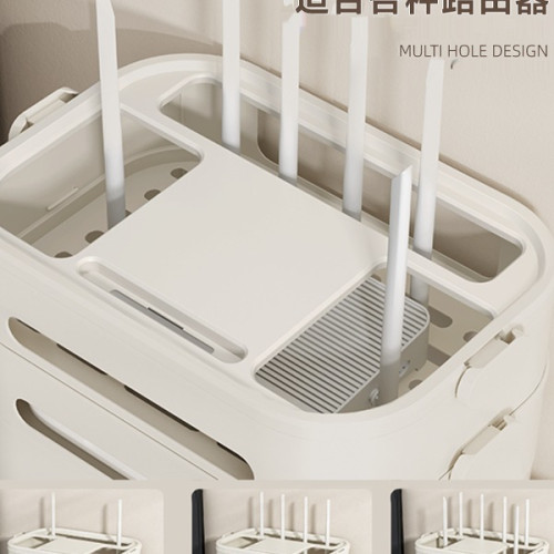 wifi路由器收納盒子光貓寬帶電視機頂盒落地放置架交換機桌面整理 wifi路由器收納盒子光貓寬帶電視機頂盒落地放置架交換機桌面整理