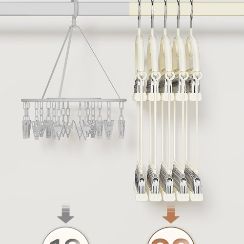 曬襪子多夾子晾衣架家用陽台無痕不鏽鋼多功能內褲防風涼襪夾 曬襪子多夾子晾衣架家用陽台無痕不鏽鋼多功能內褲防風涼襪夾