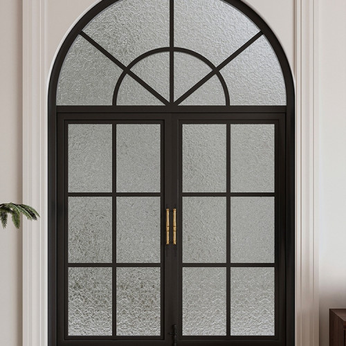 法式鐵藝拱形窗復古圓弧隔斷室內窗戶鋁合金仿古弧形裝飾玻璃窗戶 法式鐵藝拱形窗復古圓弧隔斷室內窗戶鋁合金仿古弧形裝飾玻璃窗戶
