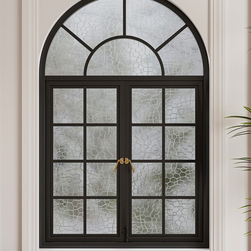 法式鐵藝拱形窗復古圓弧隔斷室內窗戶鋁合金仿古弧形裝飾玻璃窗戶 法式鐵藝拱形窗復古圓弧隔斷室內窗戶鋁合金仿古弧形裝飾玻璃窗戶