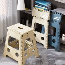 加厚折曡凳塑膠可攜式椅子戶外馬紥家用餐桌折凳成人板凳吃飯高凳子