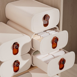 內衣內褲襪子收納盒家用抽屜式分隔盒三合一分格神器貼身衣物整理