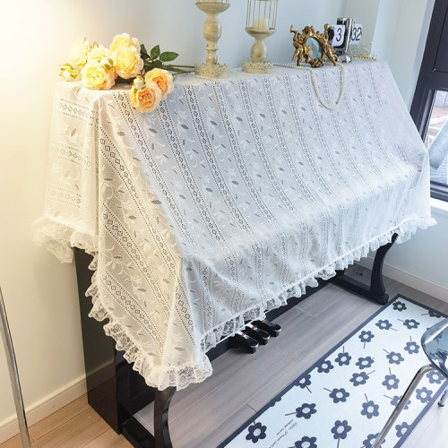 田園鋼琴布蓋布蕾絲電鋼琴罩半罩防塵罩全罩荷葉花邊公主琴 田園鋼琴布蓋布蕾絲電鋼琴罩半罩防塵罩全罩荷葉花邊公主琴