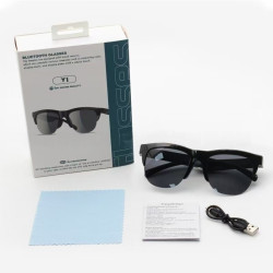 智能眼鏡Y1接聽電話聽歌控製音量喚醒語音助手SMART GLASSES