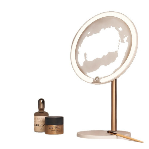 學生宿舍2025新款鏡子化妝鏡led帶燈桌面桌上型家用梳妝高清髮補光 學生宿舍2025新款鏡子化妝鏡led帶燈桌面桌上型家用梳妝高清髮補光