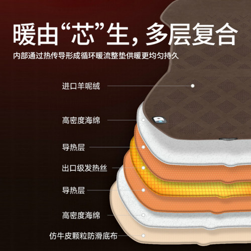 汽車加熱坐墊石墨烯冬季12V座椅墊車用保暖電熱毛絨單片墊子座墊 汽車加熱坐墊石墨烯冬季12V座椅墊車用保暖電熱毛絨單片墊子座墊