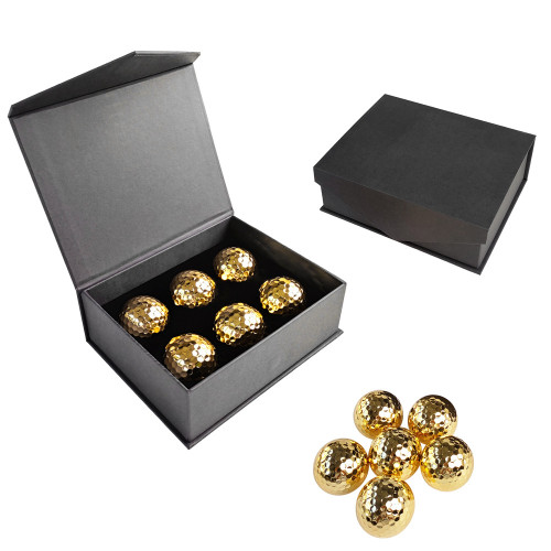 高爾夫雙層禮品球 電鍍金色高爾夫球 加印客戶 高爾夫雙層禮品球 電鍍金色高爾夫球 加印客戶